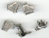 1 25x13mm Antique Silver Piano Pendant